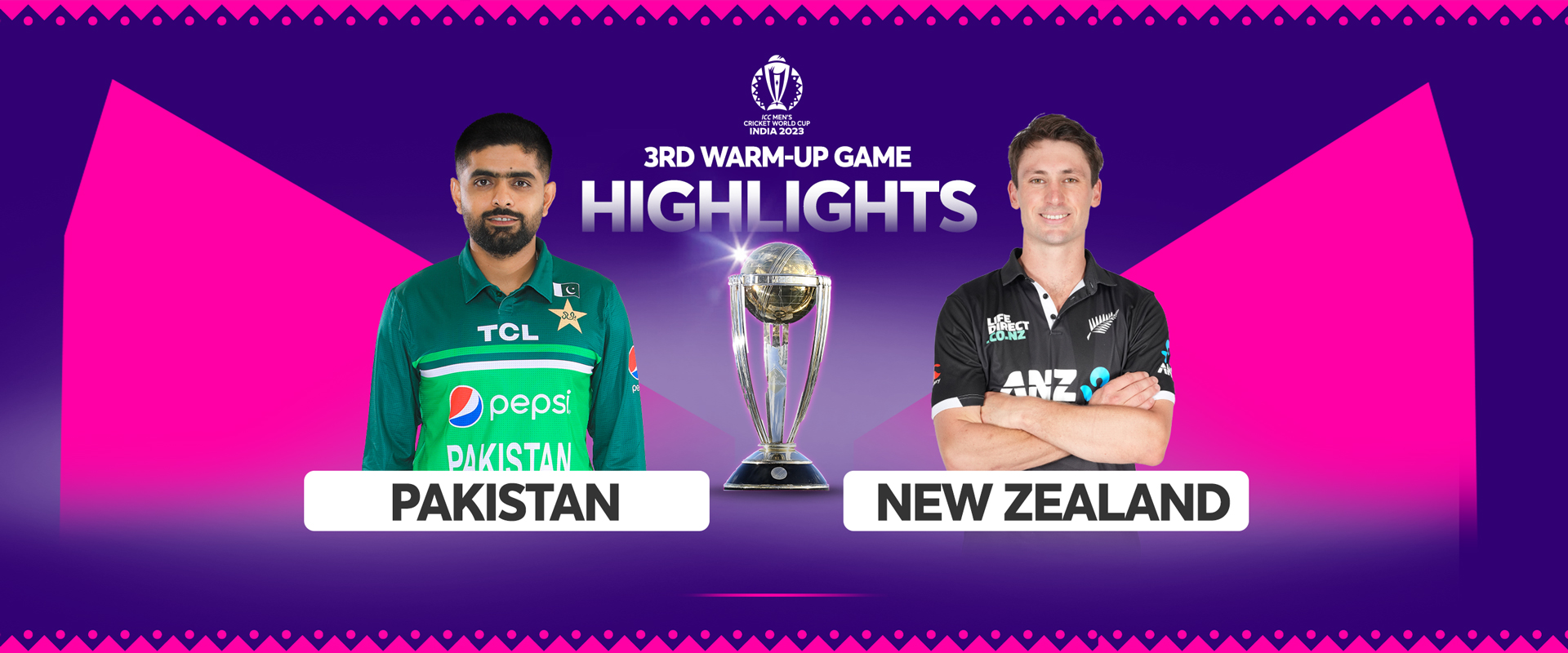 New Zealand vs Pakistan || 3rd Warm-up game