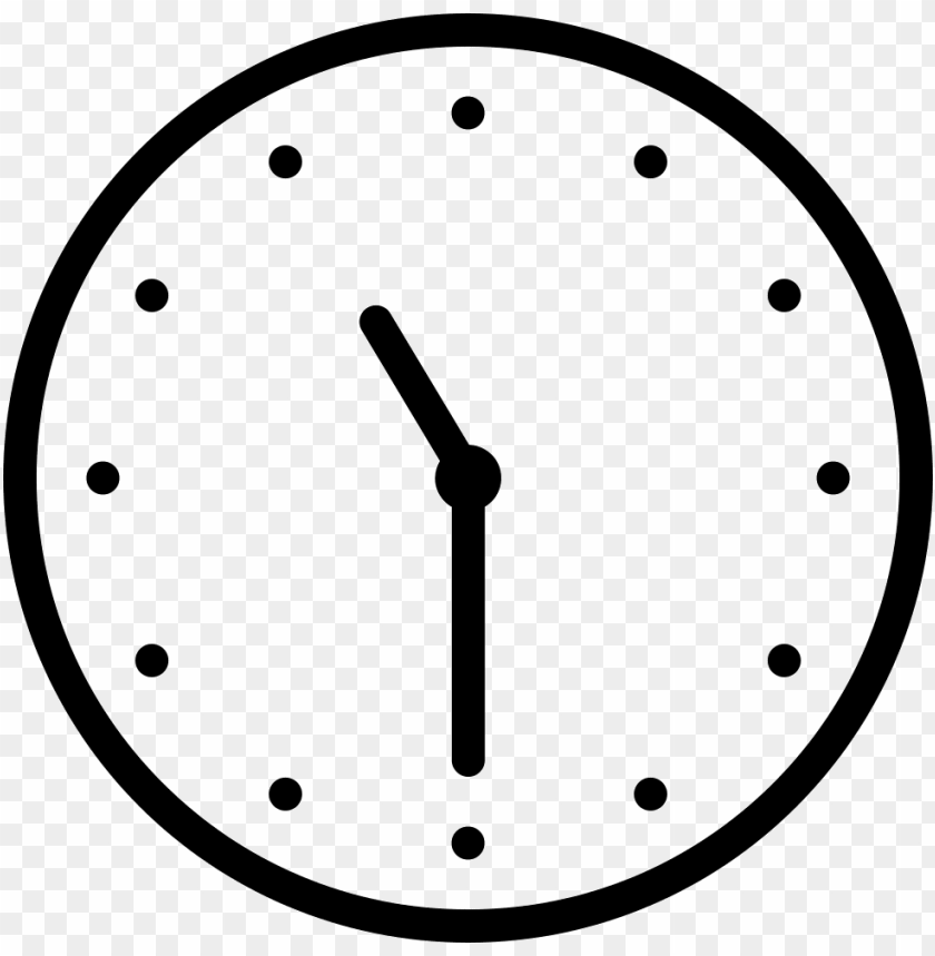 Ios Time Outline Svg Png Icon Free Download 411745 - Clock Outline PNG
